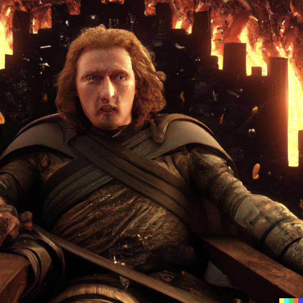 a representation of anxiety, screenshot from Game of Thrones